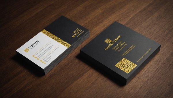 Impression de carte de visite avec dorure à chaud : un touché unique